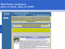 Tablet Screenshot of mpauctioneers.com